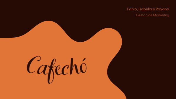 Capa da apresentação do projeto Caféchó