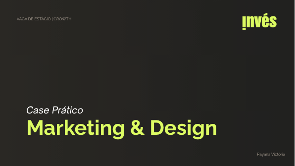 Capa do case prático de Marketing e Design para a Invés