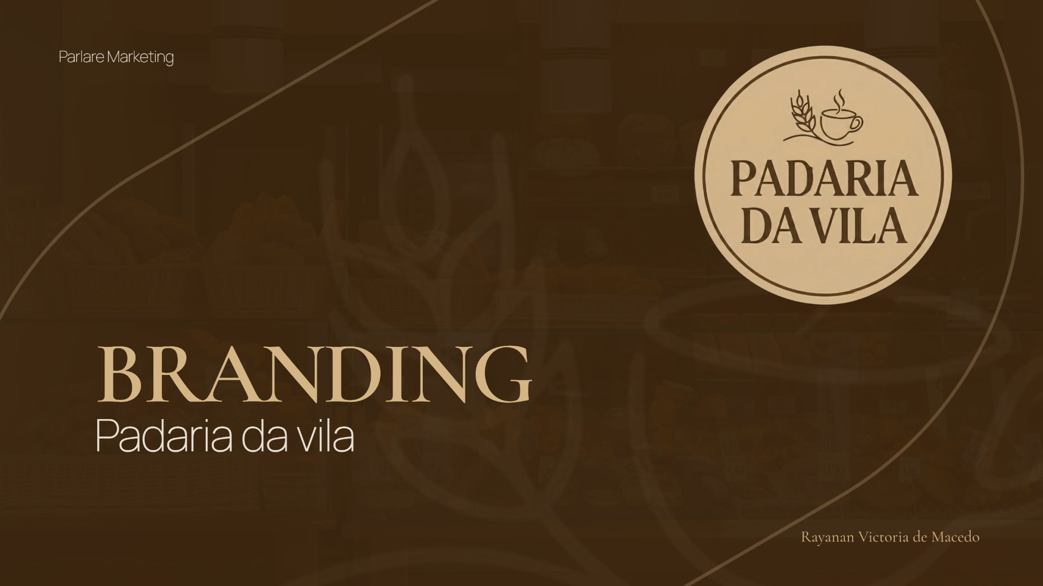 Capa do projeto de branding da Padaria da Vila