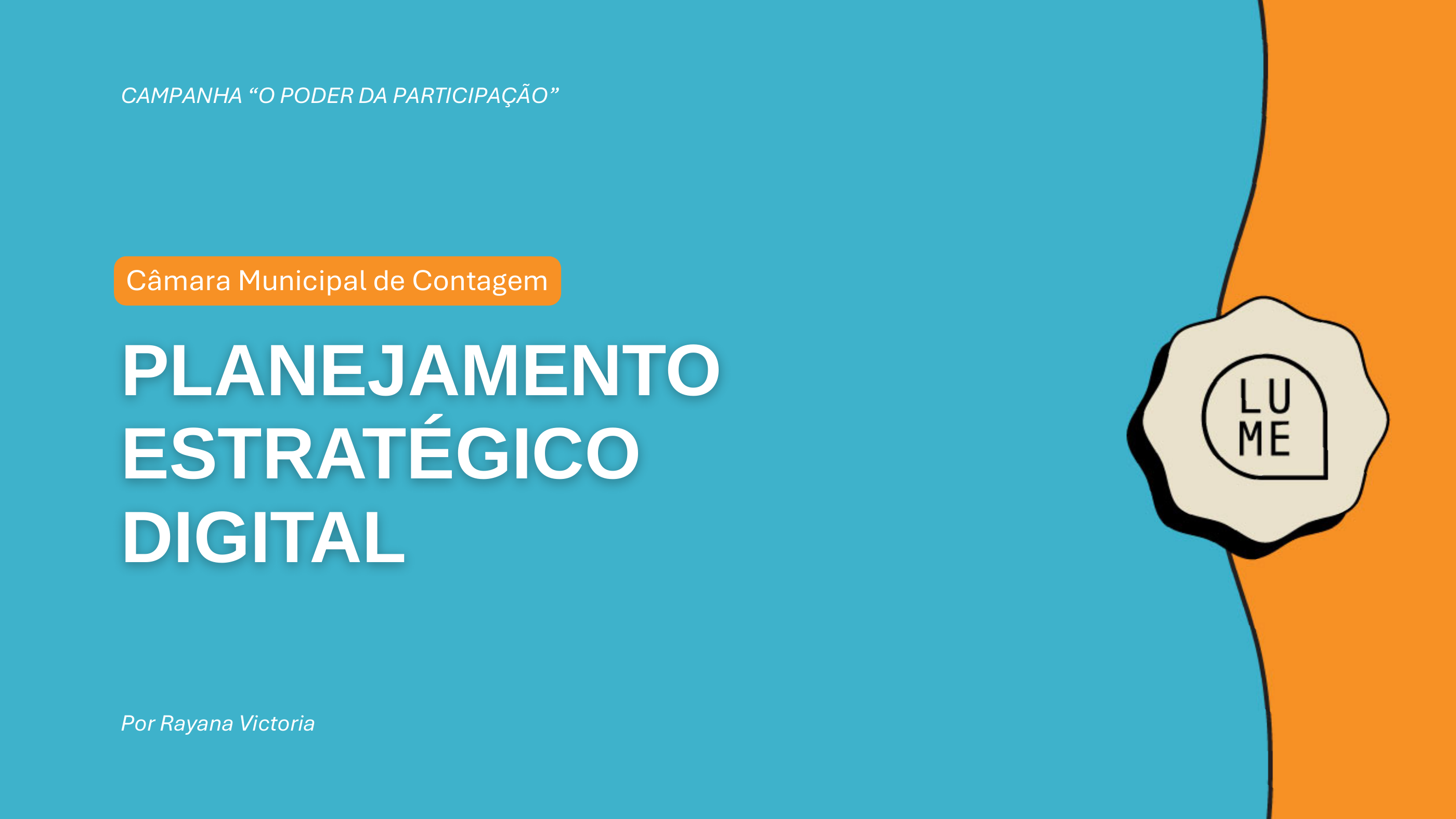 Capa do planejamento estratégico digital O Poder da Participação