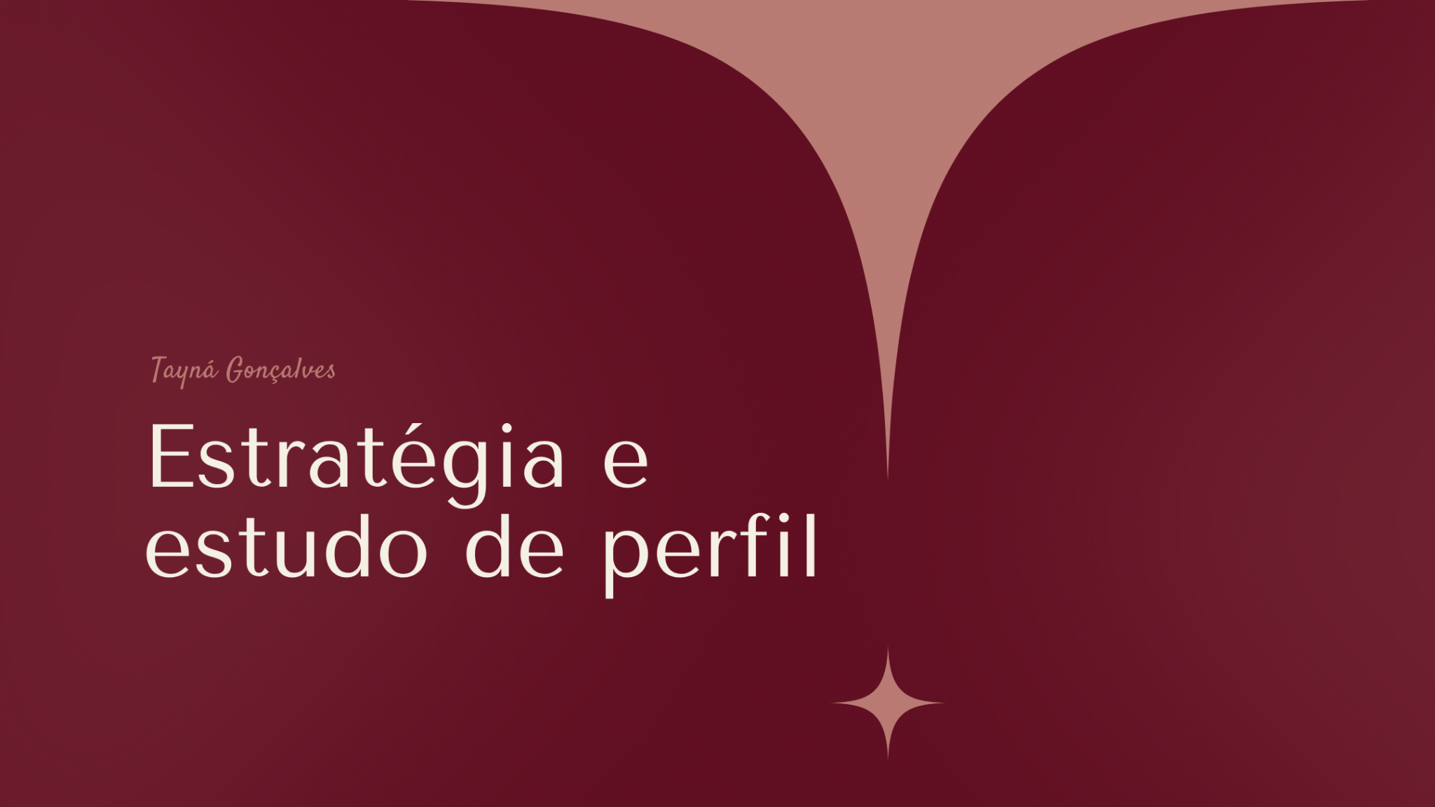 Capa da estratégia de presença digital desenvolvida para Tayná Gonçalves